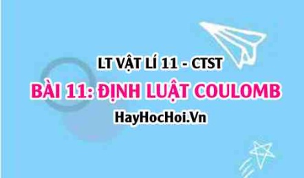 Định luật Coulomb, công thức biểu thức? Sự tương tác giữa các điện tích? Vật lí 11 bài 11 CTST
